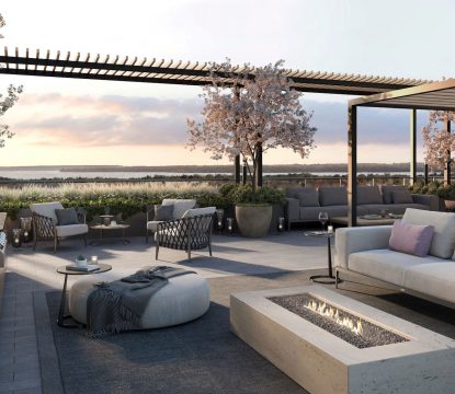 Rooftop LR - Northshore Condos by National Homes